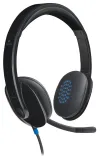 Logitech Headset Stereo H540 kabelgebundene Kopfhörer + Mikrofon USB schwarz