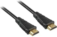 PremiumCord HDMI High Speed ​​​​+ Ethernet kabel pozlačeni priključki 0,5 m črne barve (1 of 1)