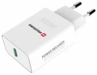 Swissten hálózati adapter PD 25W iPhone-hoz és Samsunghoz fehér (1 of 2)