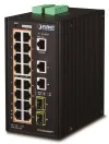 Planeta IGS-20160HPT 18x 1000Base-T 16x PoE<320W 2x SFP L3 DINIP30 -40 a 75°C WEB SNMPv3 I O