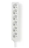 NEDIS power extension socket angled 6x socket white 1.5m thumbnail (2 of 2)