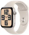 Capa de alumínio Starlight para Apple Watch SE GPS 44 mm com pulseira esportiva Starlight - M L thumbnail (1 of 2)