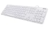 Teclado HAMA KC-500 botones silenciados con cable USB CZ+SK blanco thumbnail (2 of 3)