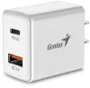 Caricabatterie GENIUS PD-20AC 20W ricarica rapida USB-C PD3.0 USB-A QC3.0 bianco