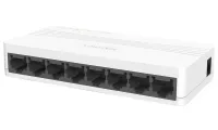 Комутатор HIKVISION DS-3E0108D-E 8 портів 10 портів 100 Мбіт/с RJ45 1,6 Гбіт/с Джерело живлення 5 В постійного струму 0,6 А (1 of 2)