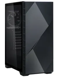 Zalman Cabinet Z3 Iceberg schwaarz Mëtteltuerm ATX 2x120mm Fan Temperéiert Glas schwaarz (1 of 5)