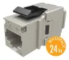 Solarix keystone c5e STP RJ45 svart för tång SXKJ-5E-STP-BK-NA - multipack 24 st thumbnail (1 of 4)