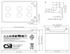 CSB Pb tartalék akkumulátor VRLA AGM 12V 12Ah (GP12120 F2) thumbnail (2 of 2)