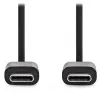 NEDIS кабел USB 2.0 щепсел USB-C - щепсел USB-C черен 1м thumbnail (2 of 2)