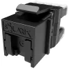Solarix keystone c6 UTP RJ45 black for pliers SXKJ-NA-BU SXKJ-6-UTP-BK-NA - 24 pcs multipack