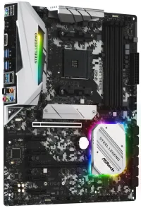 ASRock B450 Steel Legend AM4 4x DDR4 DIMM HDMI DP M.2 USB-C ATX (1 of 4)