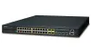 Planet SGS-6341-24P4X L3 PoE switch 24x 1000Base-T 4x 1Gb SFP 4x 10Gb SFP+ HW IP stack VSF Cl. switch 802.3at 370W