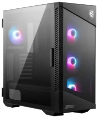 MSI Gehäuse MPG VELOX 100R ohne Netzteil links gehärtetes Glas 4x ARGB 120 mm Lüfter 1x USB3.1 Typ-C 2x USB3.0 schwarz (1 of 8)