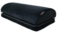 AROZZI Foot Rest Soft Fabric Velvet Black ergonomic cushion for feet in velvet black (1 of 5)