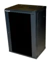 XtendLan 18U 600x450 a parete porta in vetro spiegata in un unico pezzo