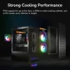 COUGAR PC skriňa DUOFACE Pre Black Mid Tower Airflow Front Panel TG Left Panel 2 x ARGB 140mm & 1x 120mm Fans thumbnail (19 of 32)