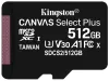 Kingston Canvas Select Plus 512GB microSD UHS-I CL10 vr. SD adaptéra thumbnail (2 of 2)