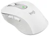 Logitech souris Signature M650 pour bureau professionnel Laser pour droitier 4000DPI sans fil USB + BT blanc