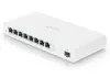 Conmutador Ubiquiti UISP: 8 puertos Gbit RJ45, 1 puerto SFP, 8 salidas PoE de 27 V sin ventilador (presupuesto PoE de 110 W)