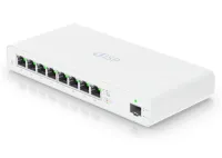 Conmutador Ubiquiti UISP: 8 puertos Gbit RJ45, 1 puerto SFP, 8 salidas PoE de 27 V sin ventilador (presupuesto PoE de 110 W) (1 of 5)