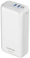 CANYON powerbank PB-301 30000mAh Li-poly QC 3.0&PD 20W écran In USB-C + micro USB Out 1x USB-C + 2x USB-A blanc