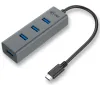 I-tec USB HUB 3.1 Typ C METAL 4 USB 3.0 Häfen grau thumbnail (1 of 1)