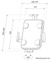 Neomounts WL15-625BL1 Stenski nosilec za tablico 79-11" VESA 100x100 rotacija 360° debelina tablice 0-85 mm črna thumbnail (5 of 5)