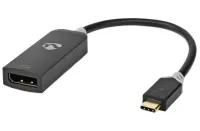 NEDIS кабелен адаптер USB 3.2 Gen 1 USB-C щепсел - DisplayPort гнездо кръгло черно КУТИЯ 20см (1 of 3)