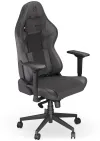 Silla gaming Endorfy Scrim BK combinación textil cuero negro