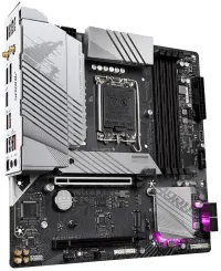 GIGABYTE B760M AORUS ELITE AX Intel B760 LGA1700 4x DDR5 2x M.2 DP HDMI USB-C WiFi mATX (1 of 4)