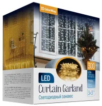 COLORWAY LED girlanda vnitřní 300 LED délka 3 x 3m teplá bílá AC 220V (1 of 22)