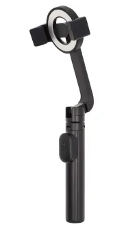 NEDIS selfie stick Bluetooth 5.0 max 7" σύνθεση 17cm άπλωμα 61cm βάρος 1kg με μπαταρία μαύρο (1 of 6)