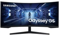 Samsung Odyssey G5 34" kumer 3440x1440 VA 1ms 250 cd m2 DP HDMI pesa VESA must (1 of 8)