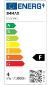 IMMAX LED gulvlampe TIT 6W DC 12V 05A 100-240 VAC 400lm CCT hvid med sølvelementer thumbnail (5 of 5)