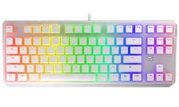 Klawiatura gamingowa Endorfy Thock TKL OWH Pudd.Kailh BL RGB USB niebieski sw. przewodowy mechaniczny układ amerykański biały RGB (1 of 8)