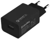 COLORWAY 1x USB tinklo įkroviklis 18W Quick Charge Black