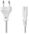 NEDIS power cable for adapters Euro plug - connector IEC-320-C7 direct-direct two-line white bulk 5m thumbnail (2 of 2)