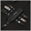 Hub USB-C Swissten 8 in 1 (USB-C 100 W HDMI 4K LAN RJ45 2x USB-A 1x USB-C 5 Gbps SD Micro SD) Alluminio thumbnail (4 of 8)