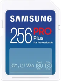 SAMSUNG PRO Plus SDXC 256 GB CL10 UHS-I U3 V30 (1 of 2)