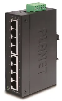 Planet ISW-801T 8x 10 100 Расширенный температурный диапазон DINIP30 -40~75°C IEEE 802.3az (EEE) EFT+ESD (1 of 1)