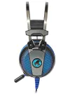 Fone de ouvido para jogos NEDIS GHST500BK fones de ouvido com fio + som do microfone 7.1 LED cabo USB 21 m preto-azul thumbnail (3 of 5)