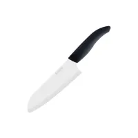 Faca de cozinha profissional de cerâmica KYOCERA com lâmina branca cabo preto de 16 cm (1 of 1)