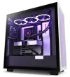 NZXT dėklas H7 Flow edition ATX 2x 120 mm ventiliatorius USB-C 2x USB stiklo šoninis tinklelio skydelis baltas ir juodas