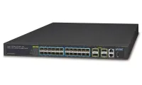 Planet XGS-6350-24X4C L3 комутатор 24x10G SFP+ 4x40 100G QSFP+ QSFP28 L3 RIP OSPF QoS 2x живлення (1 of 3)