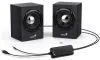 GENIUS luidspreker SP-HF385BT 2.0 Bluetooth 5.0 4W hout zwart thumbnail (1 of 1)