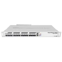 Облачный маршрутизатор MikroTik CRS317 16x SFP+ 1x LAN SwOS ROS (1 of 3)