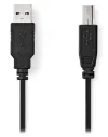 NEDIS Kabel USB 2.0 Plug USB-A - Plug USB-B zu Dréckerspäicher etc.. schwaarz 5m thumbnail (2 of 2)