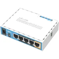 MikroTik RouterBOARD RB952Ui-5ac2nD hAP ac liteCPU 650MHz 5x LAN 2.4+5Ghz 802.11a b g n ac USB 1x PoE kimenet (1 of 1)