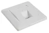 Solarix Modular socket for 1 keystone flush-mounted white SX9-1-0-WH thumbnail (1 of 1)