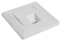 Solarix Modular socket for 1 keystone flush-mounted white SX9-1-0-WH (1 of 1)